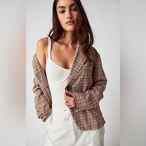 Free People Cali Plaid Blazer | Medium